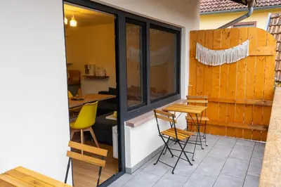 Grundriss der Unterkunft Ferienwohnung Feuer im Ferienhaus am Waldbach