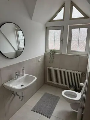 Ein Badezimmer in der Unterkunft Zweistöckige Wohnung im weissen Lamm