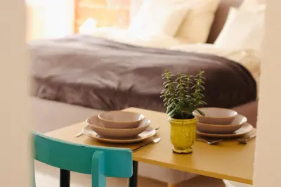 Ein Bett oder Betten in einem Zimmer der Unterkunft Klinkerstube