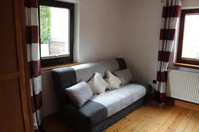 Ein Sitzbereich in der Unterkunft Ferienhaus Wingarda