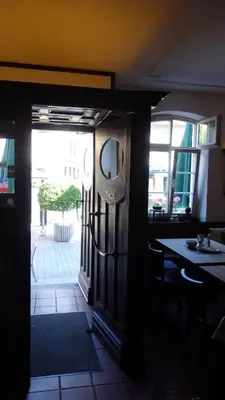 Ein Balkon oder eine Terrasse in der Unterkunft Hotel Restaurant Erbprinz Walldorf