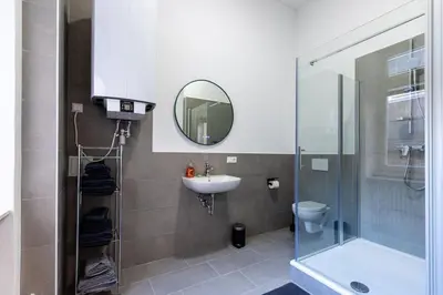 Ein Badezimmer in der Unterkunft Modern apartment in a central location