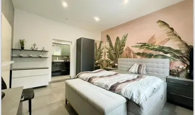 Ein Bett oder Betten in einem Zimmer der Unterkunft Speyer Ferienwohnung Apartment