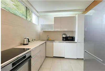 Küche/Küchenzeile in der Unterkunft Ferienwohnung neu Speyer