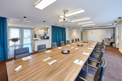 Der Geschäftsbereich oder Konferenzraum in der Unterkunft Das Crass