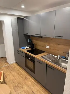 Küche/Küchenzeile in der Unterkunft Große Wohneinheit Im Hotel weisses Lamm