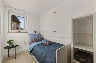 Ein Bett oder Betten in einem Zimmer der Unterkunft Großes 3-Zimmer Apartment in Bretten für bis zu 7 Personen , Parkplatz