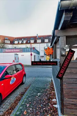 Das Gebäude in dem sich die Ferienwohnung befindet