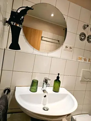 Ein Badezimmer in der Unterkunft Ferienwohnung Leon