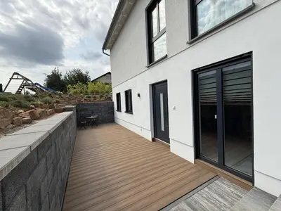 Das Gebäude in dem sich die Ferienwohnung befindet