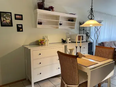 Küche/Küchenzeile in der Unterkunft Kleine Pfalz im Casa del Cornelia