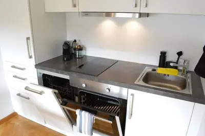 Küche/Küchenzeile in der Unterkunft DowntownApartment Ludwigsburg