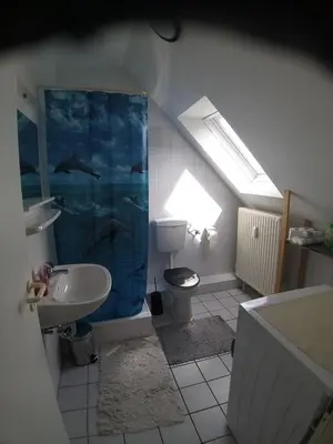 Ein Badezimmer in der Unterkunft Ueber den Dächern von Alzey