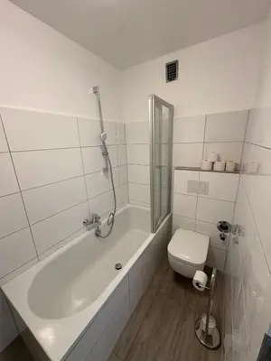 Ein Badezimmer in der Unterkunft Altstadtperle Ettlingen mit Smart TV und WLAN