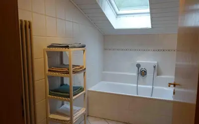 Ein Badezimmer in der Unterkunft Ferienwohnung 