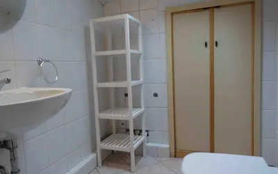 Ein Badezimmer in der Unterkunft Ferienwohnung 