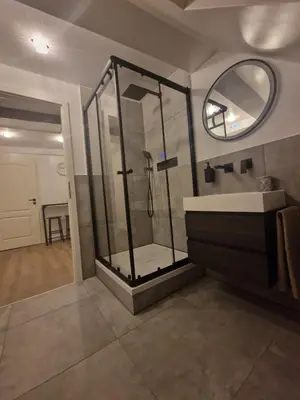 Ein Badezimmer in der Unterkunft Janna's City Appartement