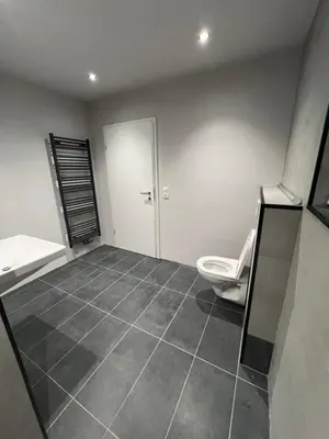 Ein Badezimmer in der Unterkunft Ferienwohnung zum Kriegerdenkmal