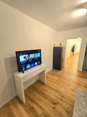 TV/Unterhaltungsangebot in der Unterkunft Modernes, neu eingerichtetes Apartment in Top Lage Nahe Autobahn, S Bahn und Stadtzentrum