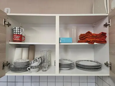 Küche/Küchenzeile in der Unterkunft Ferienwohnung Nähe Flughafen