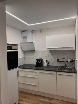 Küche/Küchenzeile in der Unterkunft Alex' Apartments Waldharmonie