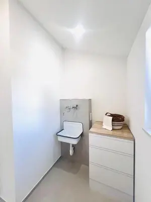 Ein Badezimmer in der Unterkunft Modernes Wohnerlebnis in Mainz kernsanierte 3-Zimmer-Wohnung