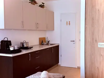 Küche/Küchenzeile in der Unterkunft Pfalzliebe Suites - Suite Franz, Landau Zentrum