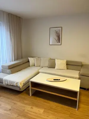 Ein Sitzbereich in der Unterkunft Moderne Ferienwohnung zentral in Hemsbach