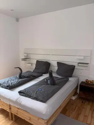 Ein Bett oder Betten in einem Zimmer der Unterkunft Central City Apartment Mozart
