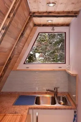 Küche/Küchenzeile in der Unterkunft Holiday Home Nur-Dach-Ferienhaus für vier Personen by Interhome