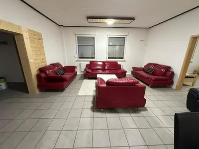 Ein Sitzbereich in der Unterkunft Unterkunft für Monteure, ruhige Lage nahe dem Zentrum
