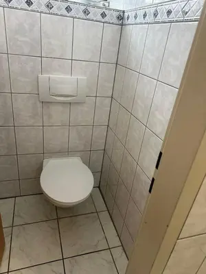 Ein Badezimmer in der Unterkunft Unterkunft für Monteure, ruhige Lage nahe dem Zentrum
