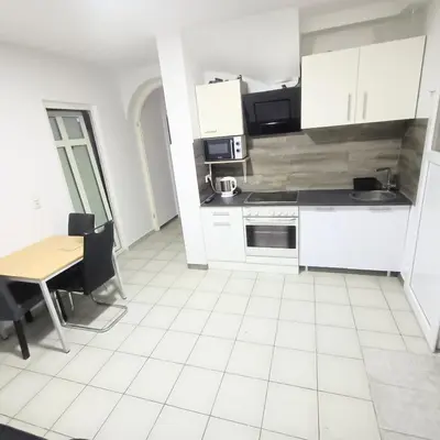 Küche/Küchenzeile in der Unterkunft Apartment Haus9W