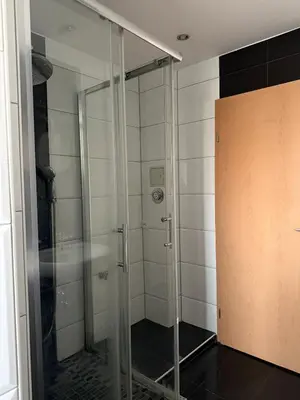 Ein Badezimmer in der Unterkunft Monteurwohnung Lampertheim