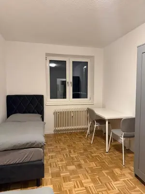 Ein Bett oder Betten in einem Zimmer der Unterkunft Monteurwohnung Mannheim