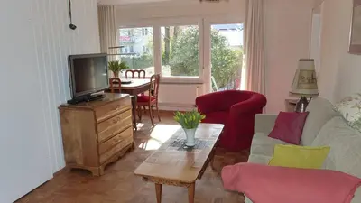 Ein Sitzbereich in der Unterkunft Oase im Herzen von Grünstadt