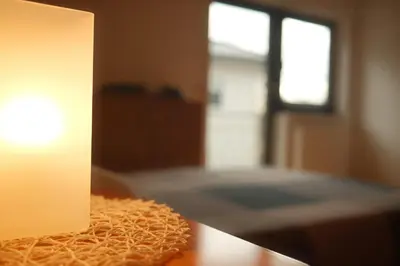 Ein Bett oder Betten in einem Zimmer der Unterkunft Pension am Waldrand