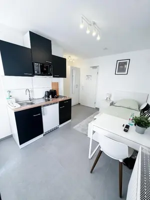 Küche/Küchenzeile in der Unterkunft Durdi - Serviced Apartments - 24h Self-Check-in & Parking