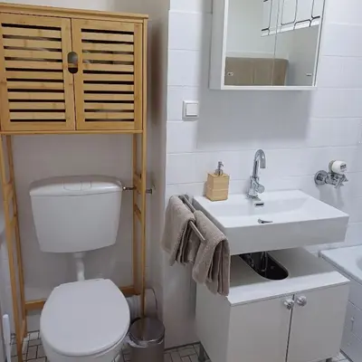 Ein Badezimmer in der Unterkunft Dürkheimer Auszeit-gemütliches Studio am Kurpark