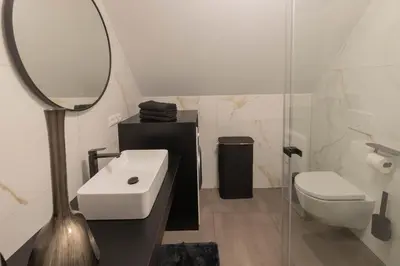 Ein Badezimmer in der Unterkunft Möblierte Apartments nähe Speyer