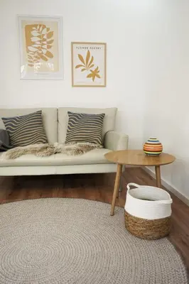 Ein Sitzbereich in der Unterkunft Modern, stylish & close to Karlsruhe