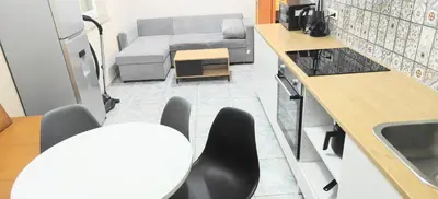 Küche/Küchenzeile in der Unterkunft Haus15T