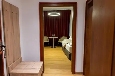 Ein Bett oder Betten in einem Zimmer der Unterkunft Schloss Höfingen