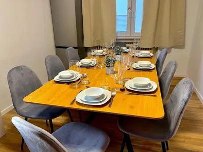 Ein Sitzbereich in der Unterkunft Pixies First - Ihr Wohlfühl-Apartment