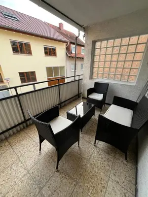 Ein Balkon oder eine Terrasse in der Unterkunft Expat Apartment Furnished Near Heidelberg Center