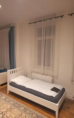 Ein Bett oder Betten in einem Zimmer der Unterkunft Groundfloor Monteurswohnung