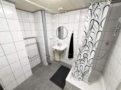 Ein Badezimmer in der Unterkunft Ferienwohnung in Egelsbach bei Frankfurt am Main
