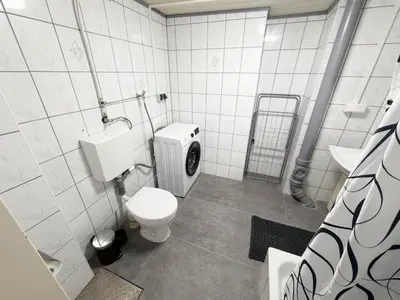 Ein Badezimmer in der Unterkunft Ferienwohnung in Egelsbach bei Frankfurt am Main
