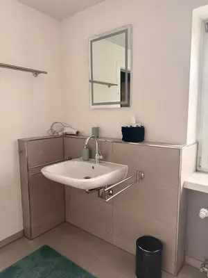 Ein Badezimmer in der Unterkunft Am Eckbach