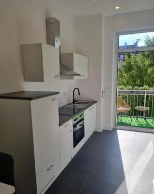 Küche/Küchenzeile in der Unterkunft Süße Marie 8